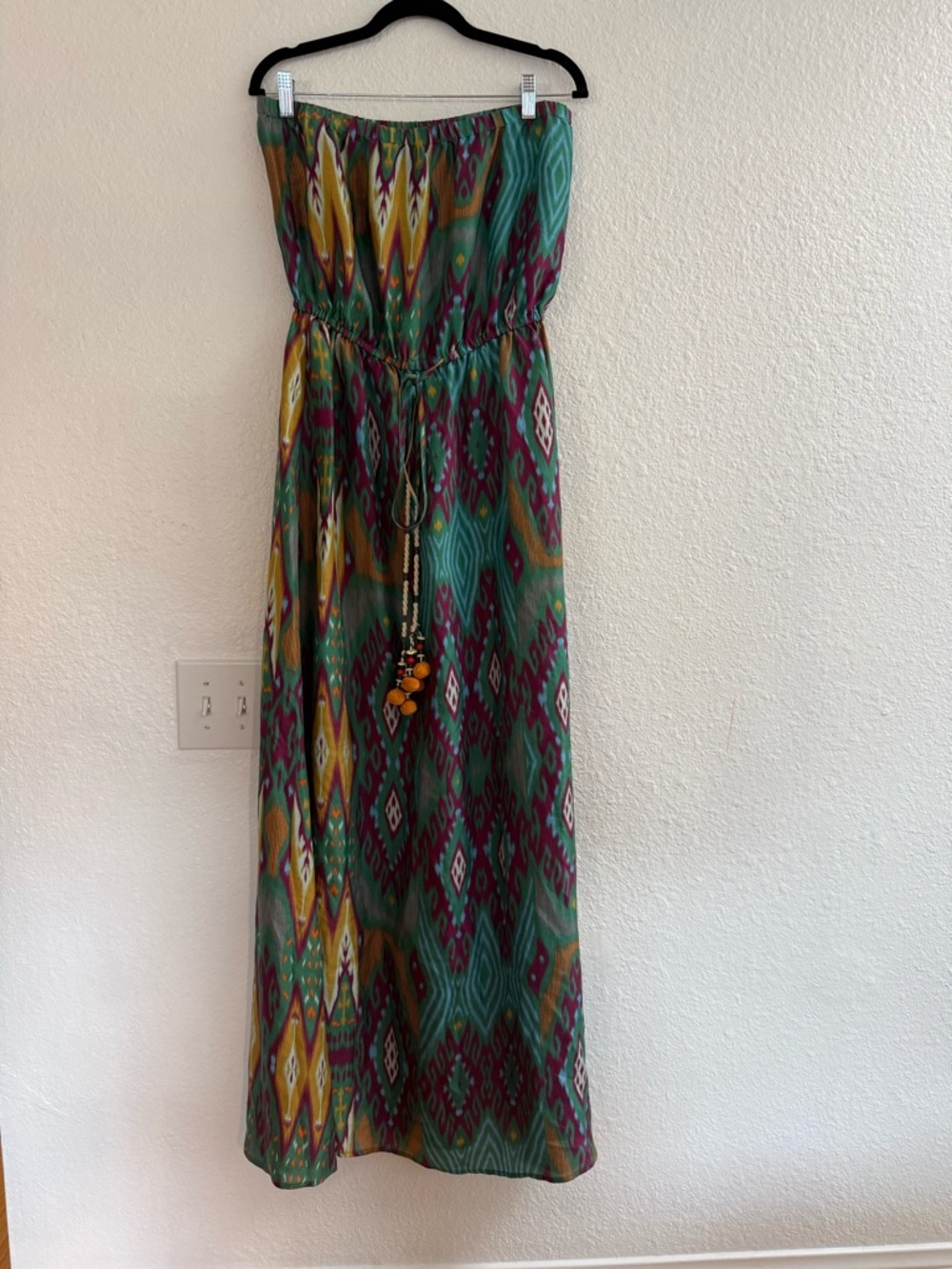 Figue Strapless Multicolor Printed Maxi Dress Size Small - Picture 3 of 6